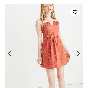 Pintuck Cami Dress in Polka Dot